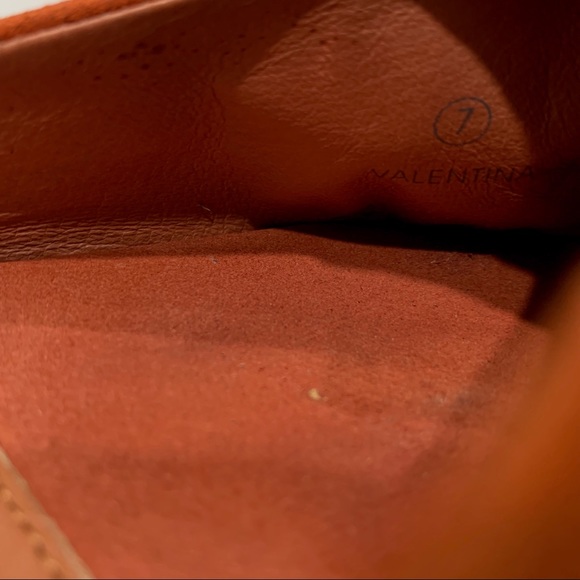 YOSI SAMRA VALENTINA BURNT ORANGE SUEDE MULES SLIP ON SHOES - Picture 7 of 11